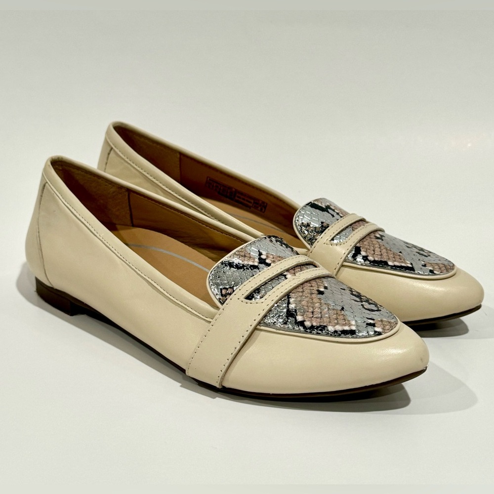 VIONIC Savannah Womens Metallic Penny Loafers - Size 6